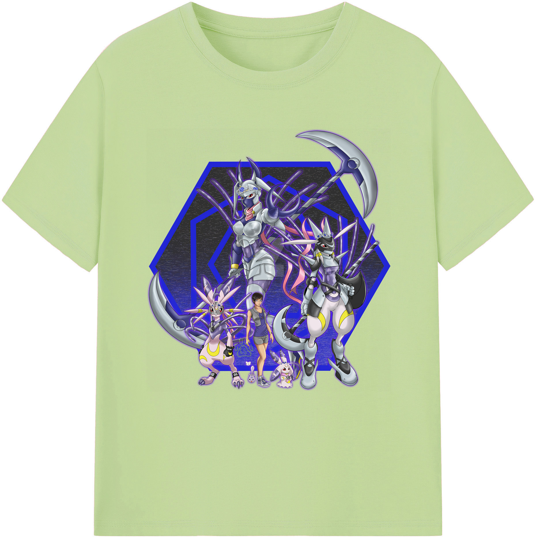（画像用） Digimon デジタルモンスター/デジモン 綿100％半袖Tシャツ（フロントプリント）